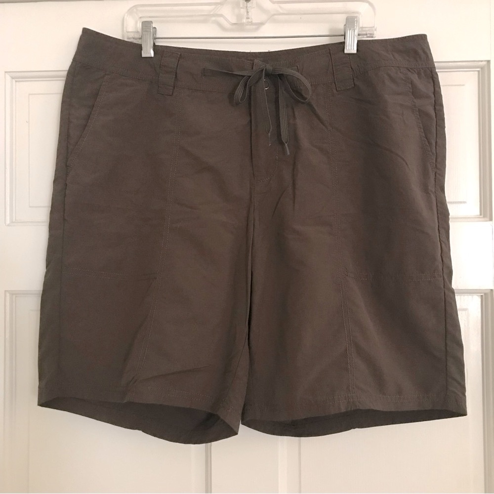 🆕EDDIE BAUER Women’s Size 18W Drawstring SHORTS in Chocolate Brown NWT